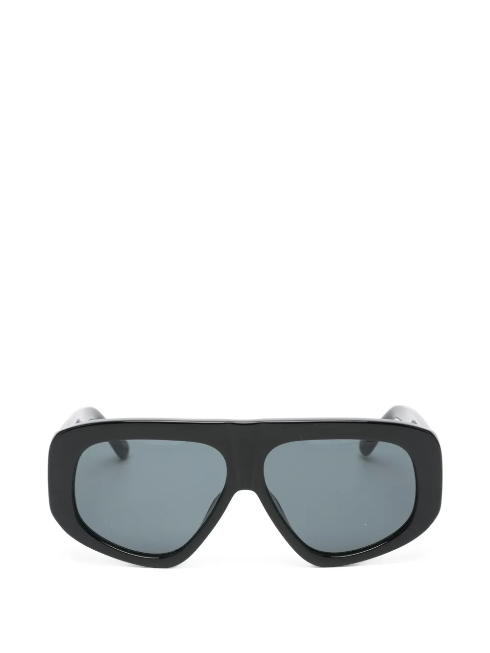 The Attico x Linda Farrow Milano logo-detail sunglasses - Nero