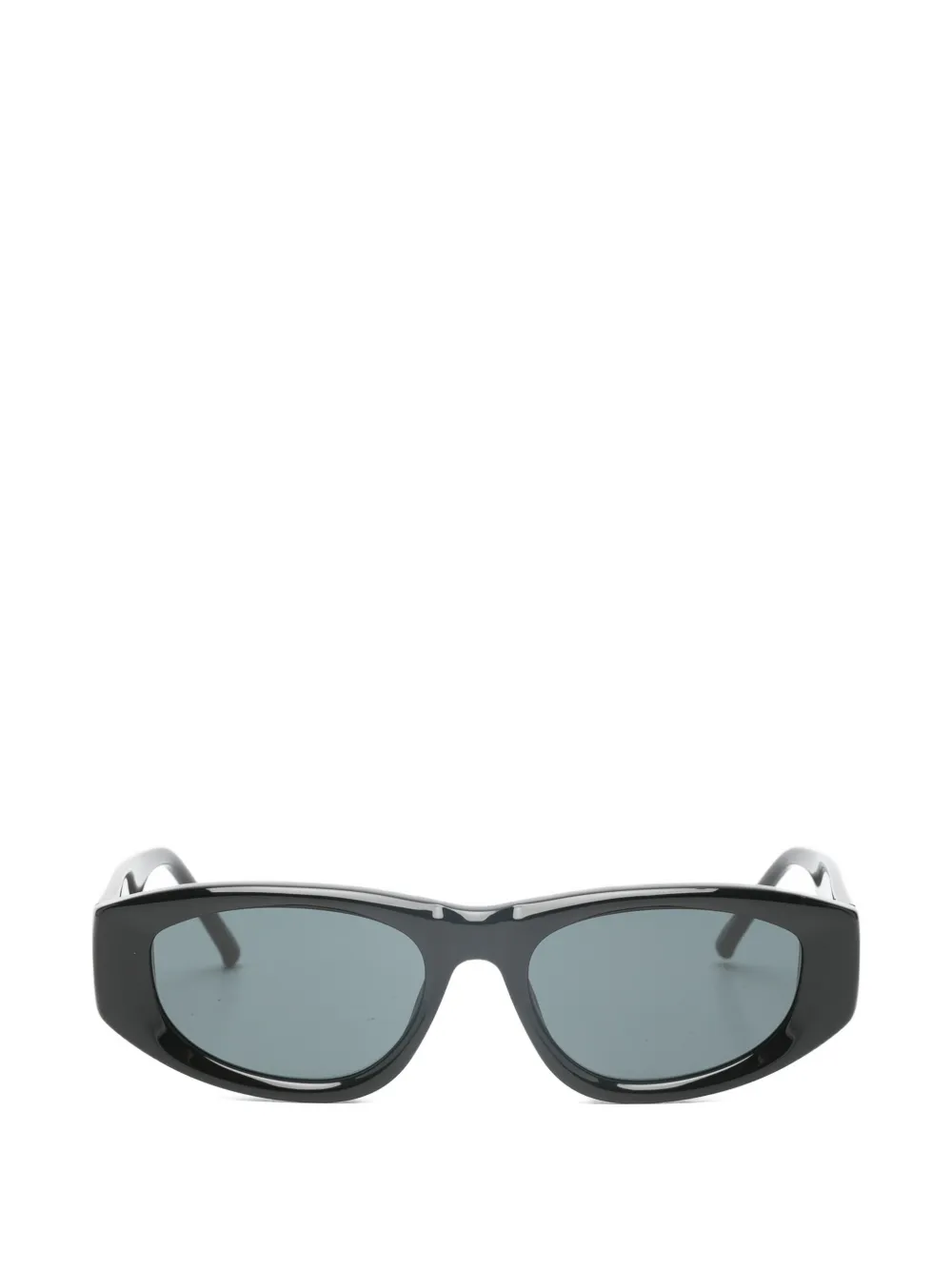 The Attico x Linda Farrow Maya oval-frame sunglasses - Nero