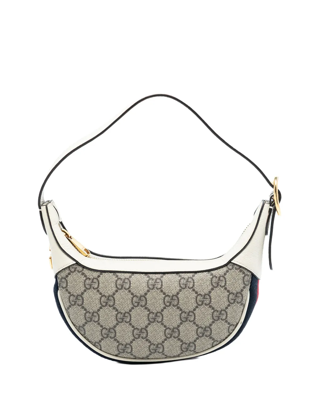 Gucci Pre-Owned Borsa a spalla Ophidia mini in tessuto GG Supreme con decorazione Web 2016-2025 - Marrone