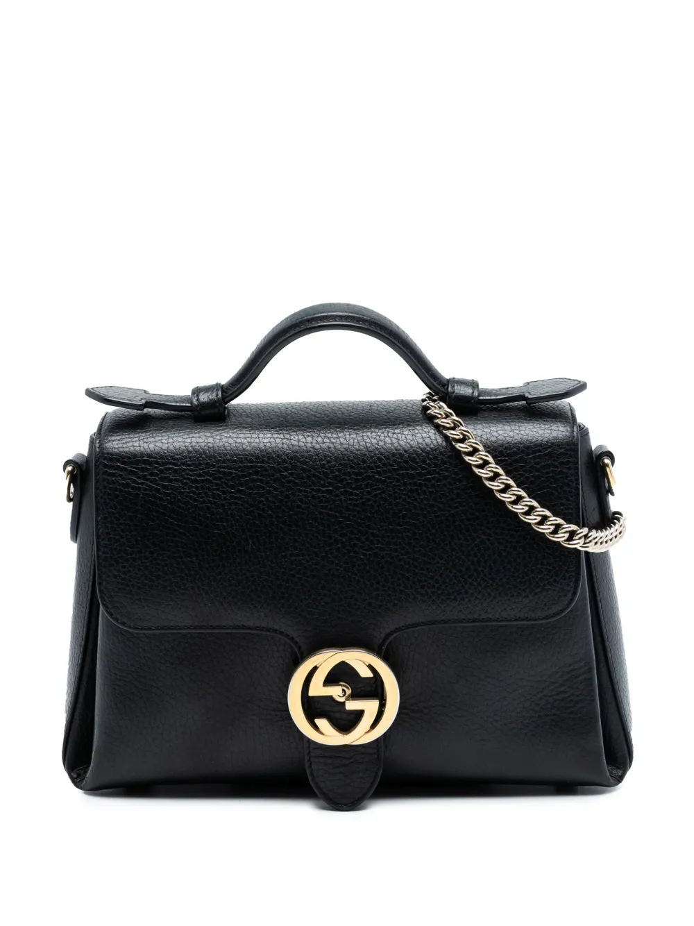 Gucci Pre-Owned Borsa a tracolla Dollar Calf GG piccola 2016-2025 - Nero