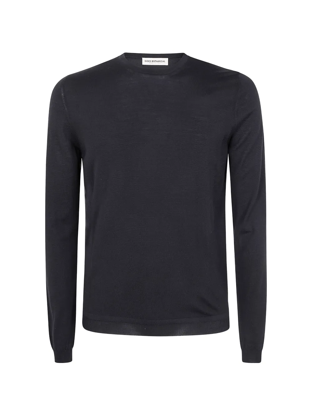 GOES BOTANICAL long-sleeve round-neck top - Nero