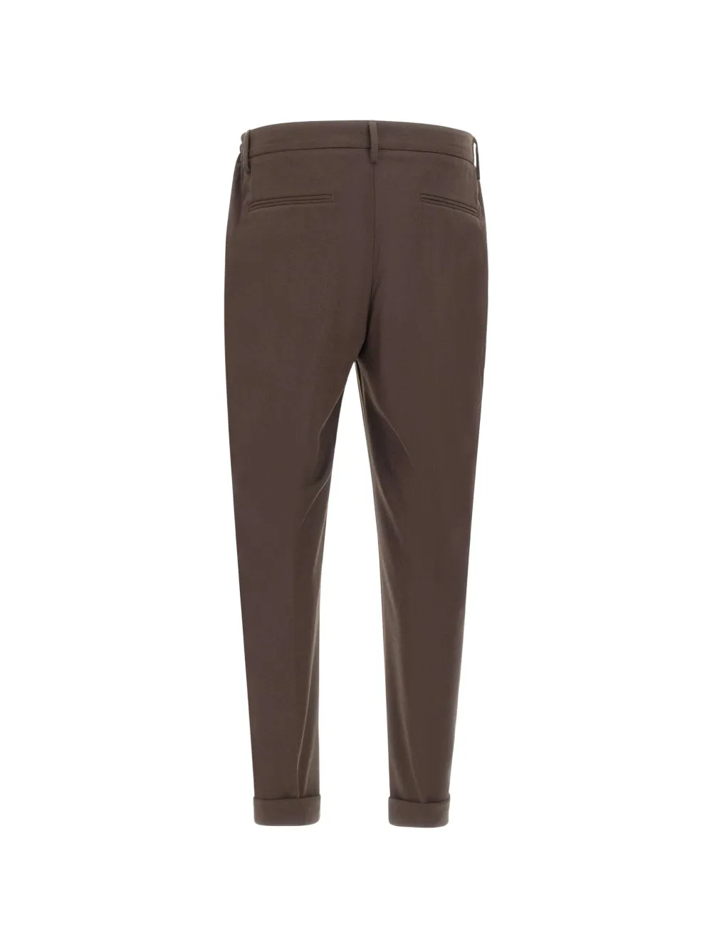 Devore Pleated-detail Trousers - Brown 