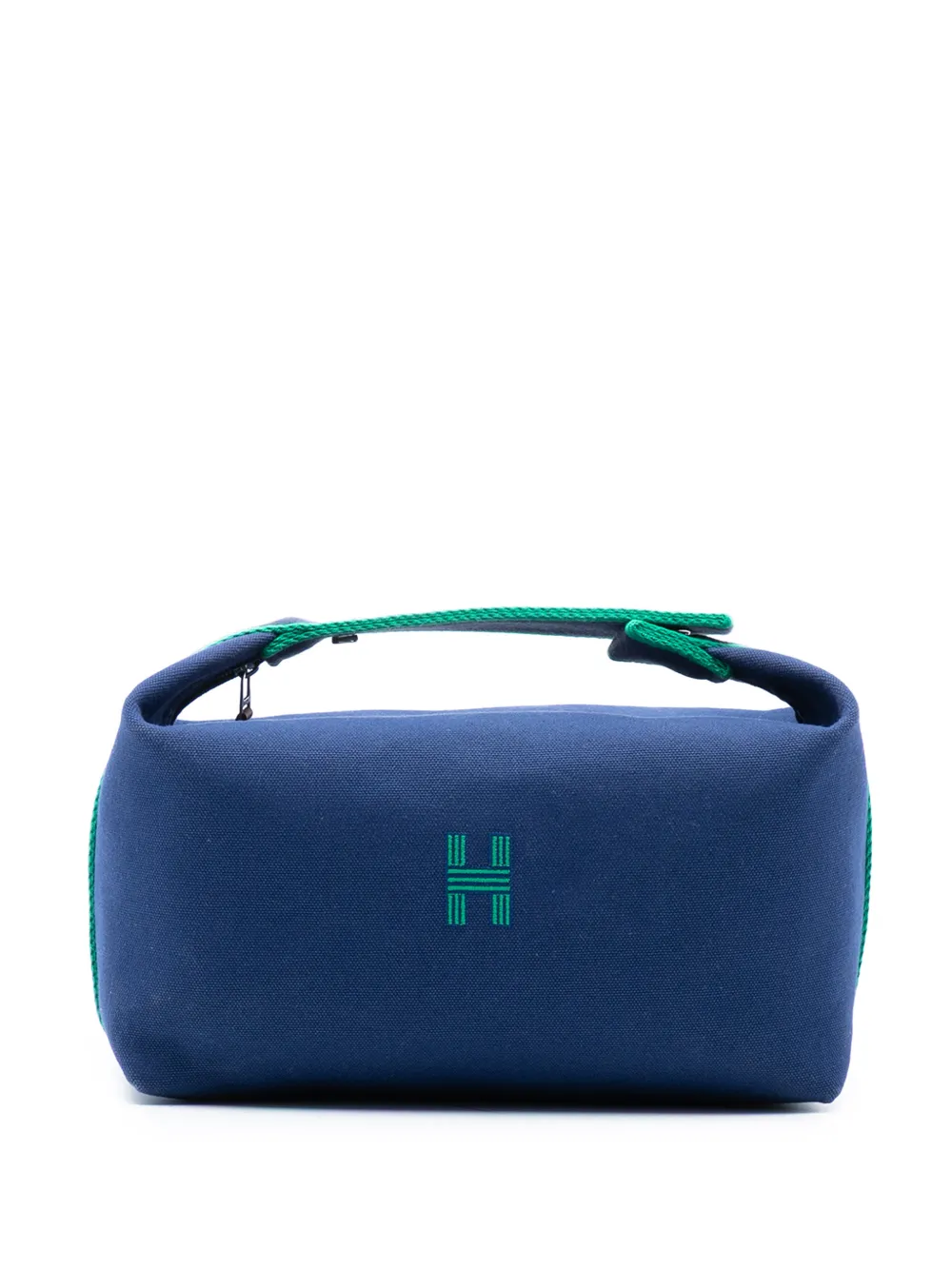 Hermès Pre-Owned 2021-2025 Large Toile Bride A Brac Case vanity bag - Blu