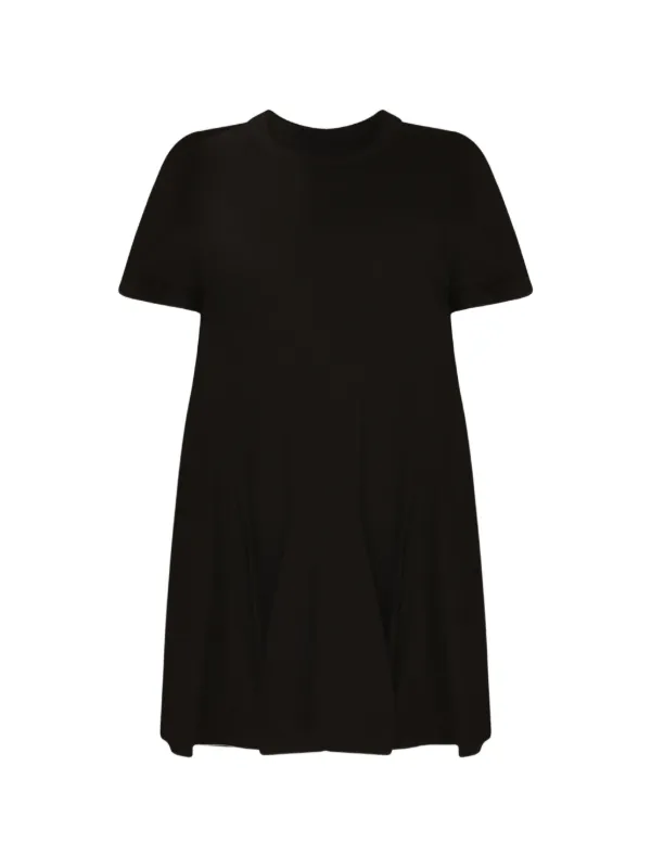 Sacai T-shirt Dress in Black