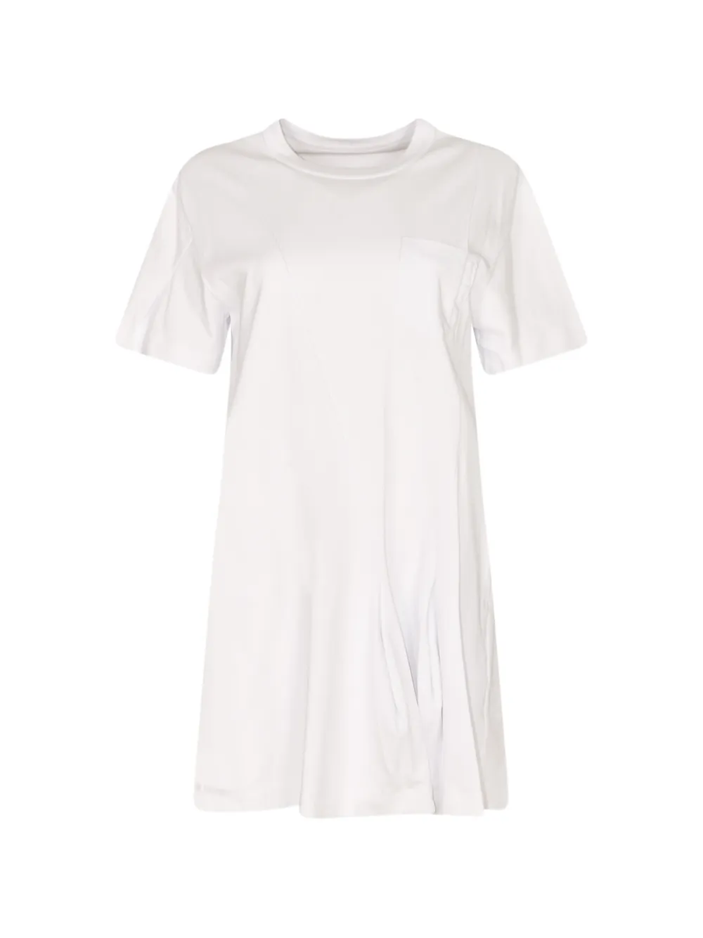 sacai T-shirt dress - Bianco