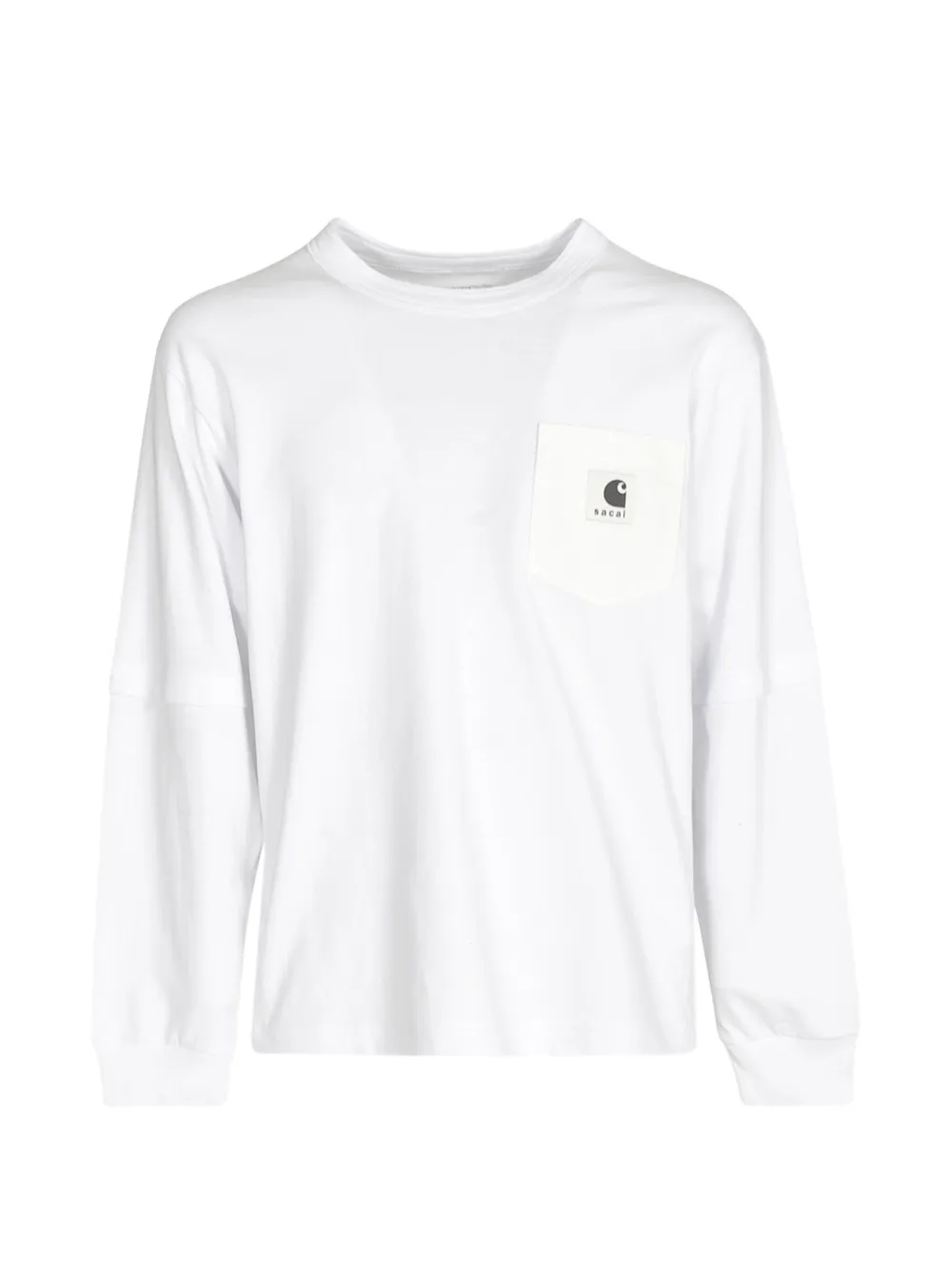 sacai pocket long-sleeved T-shirt - Bianco