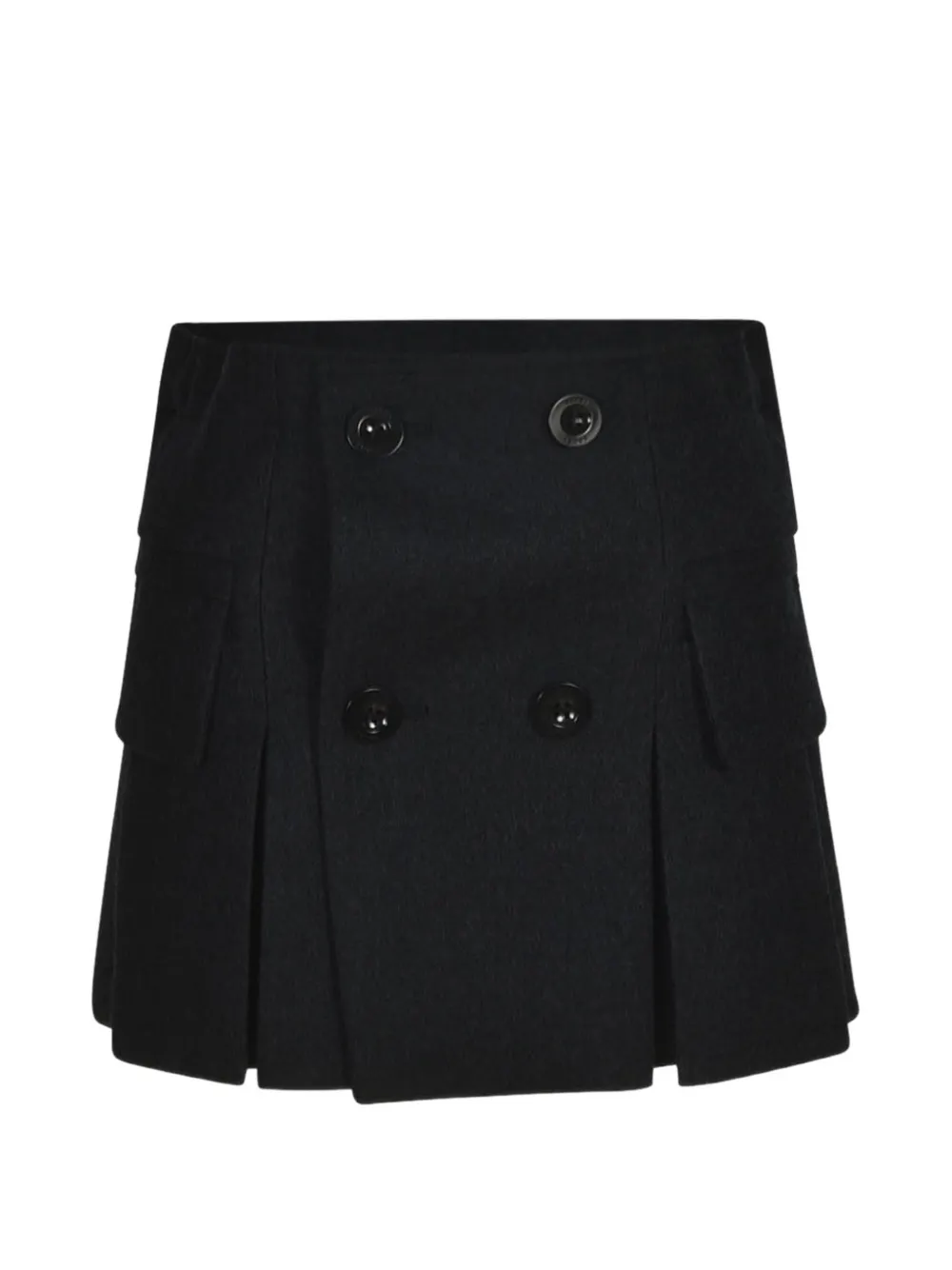 sacai pleated tailored skort - Nero
