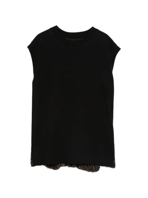 sacai T-shirt con ruches