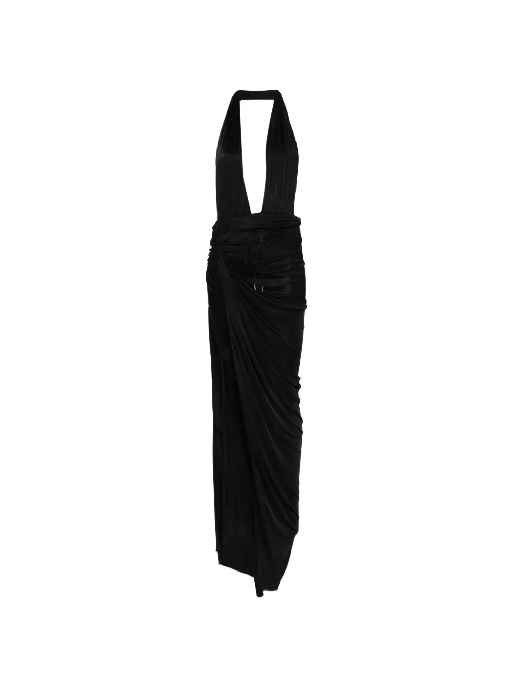 Atlein draped gown - Nero