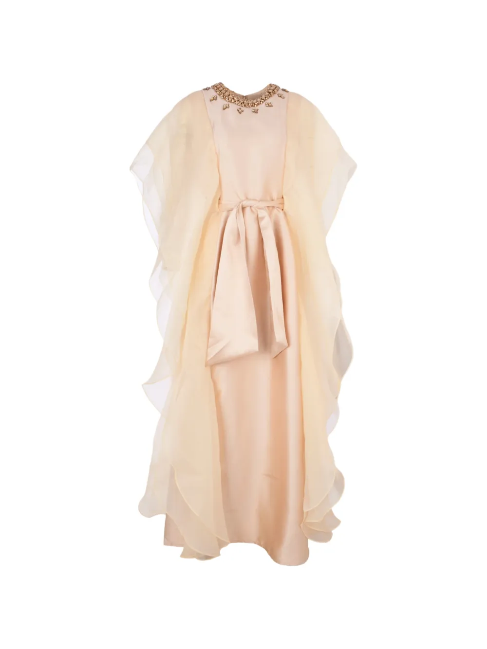 Baruni Almas tie maxi dress - Toni neutri