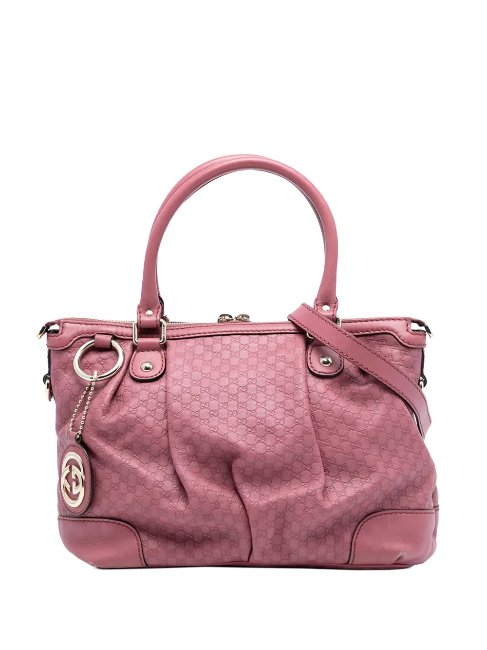 Gucci Pre-Owned 2016-2025 Microguccissima Sukey satchel - Rosa