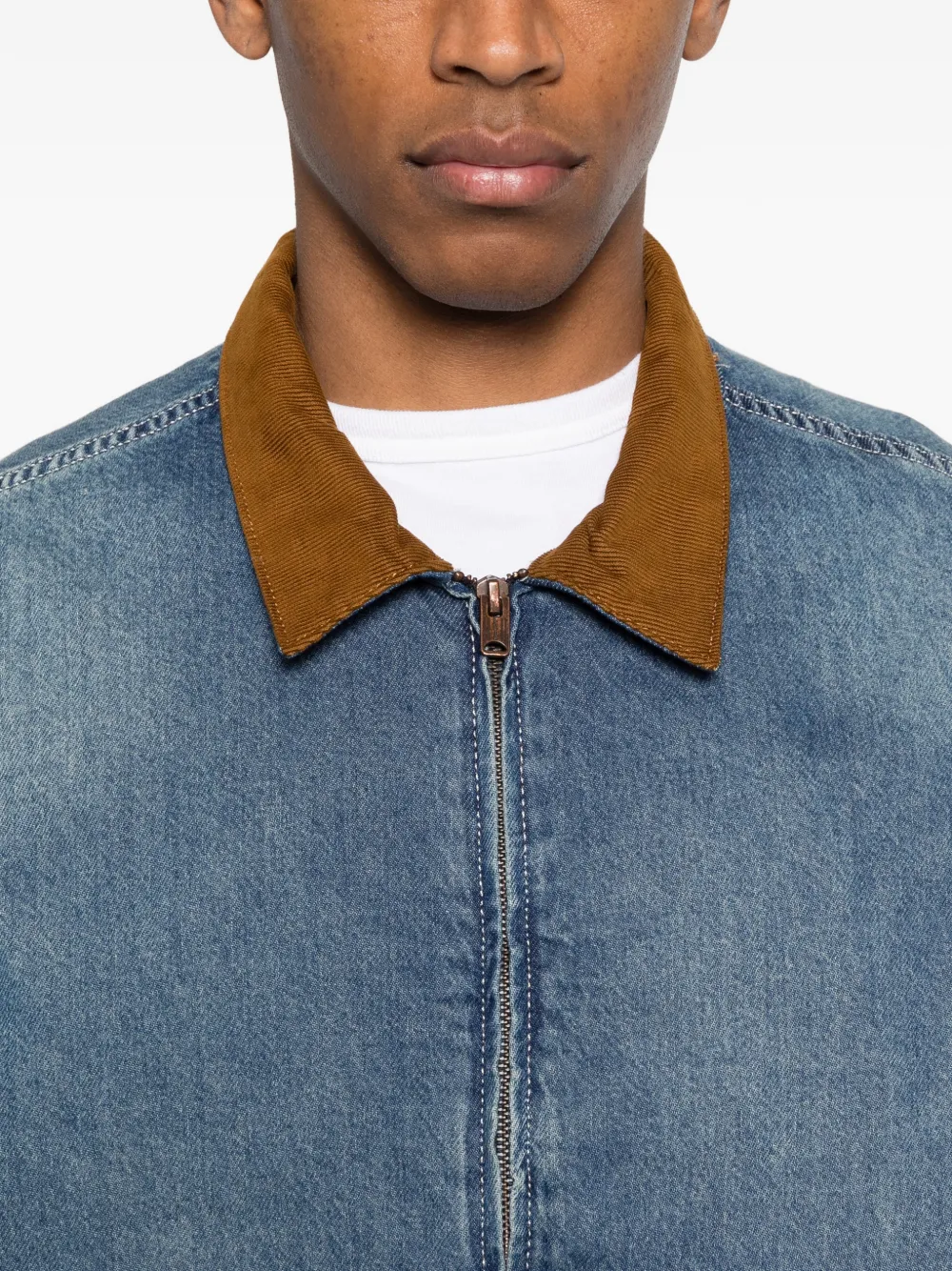 Levi's Castro denim jack met rubfluwelen kraag Blauw