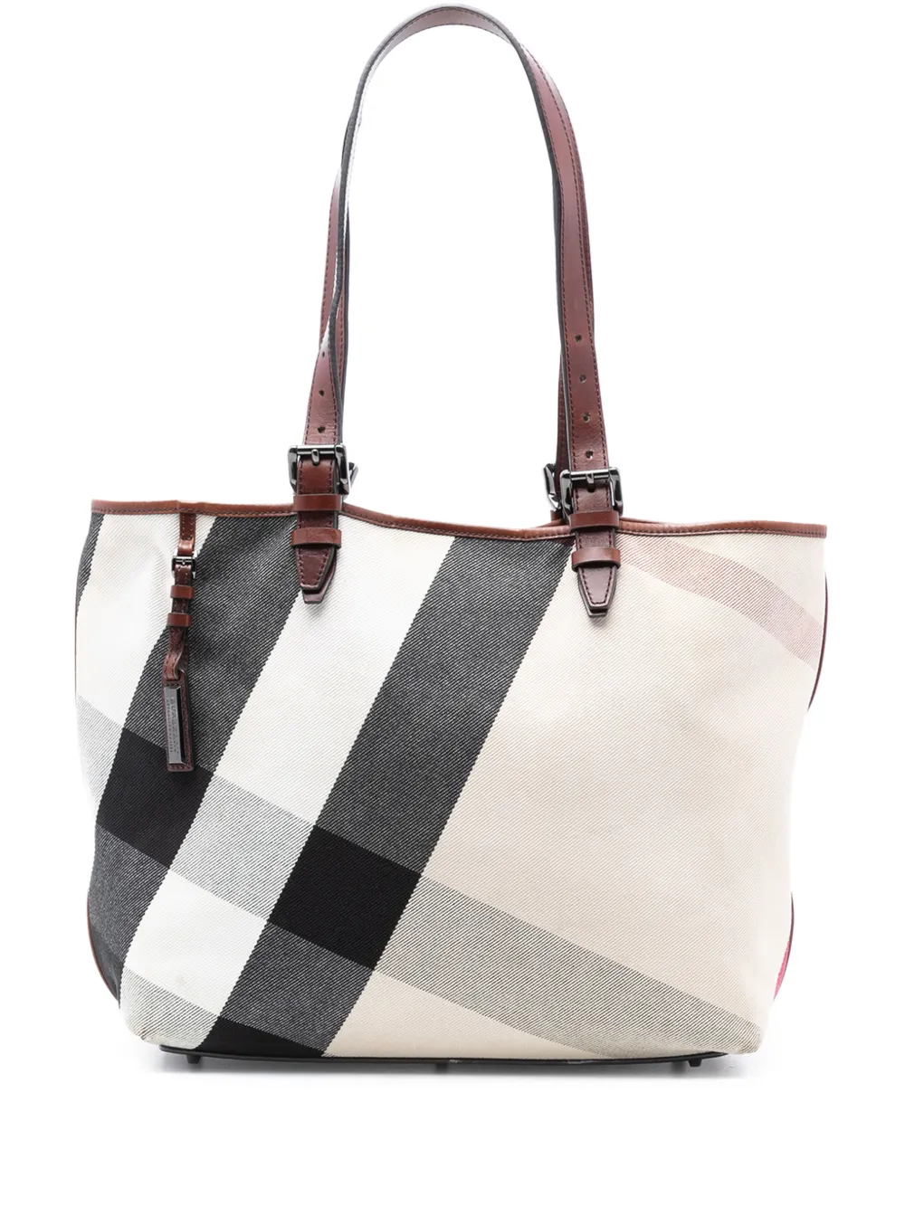 Burberry Pre-Owned 2000-2017 Mega Check Canvas tote bag - Marrone