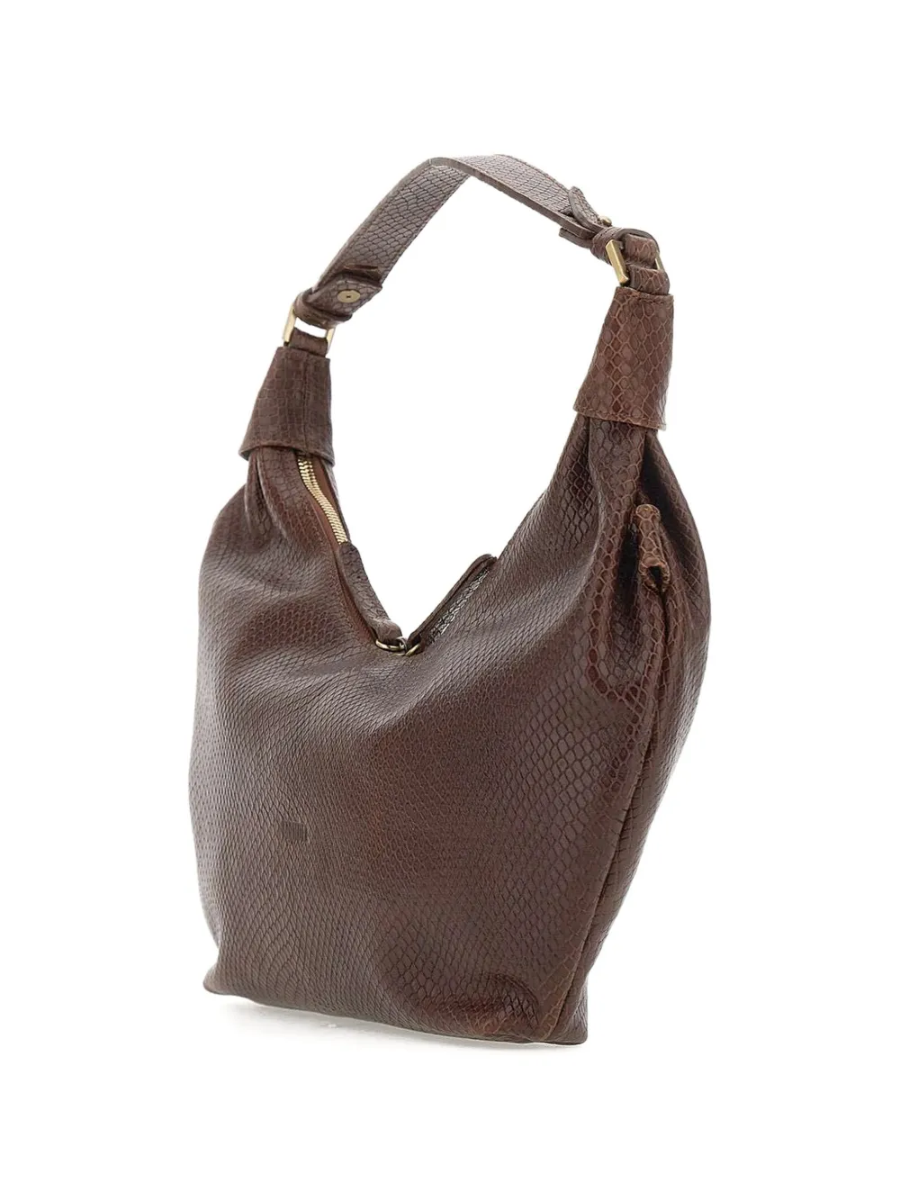  Mandelli Croissant Shoulder Bag - Brown 