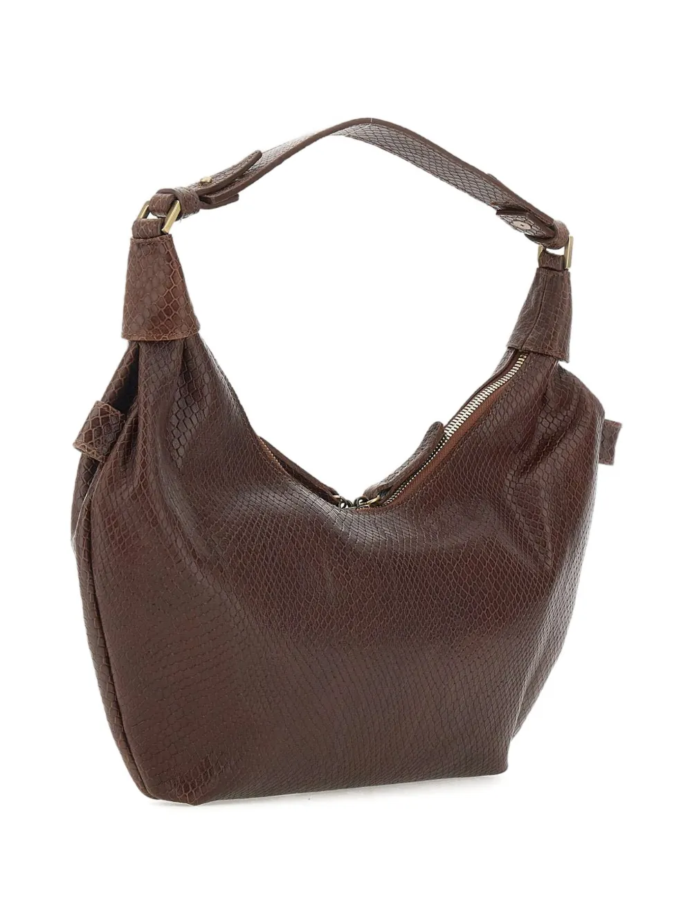  Mandelli Croissant Shoulder Bag - Brown 