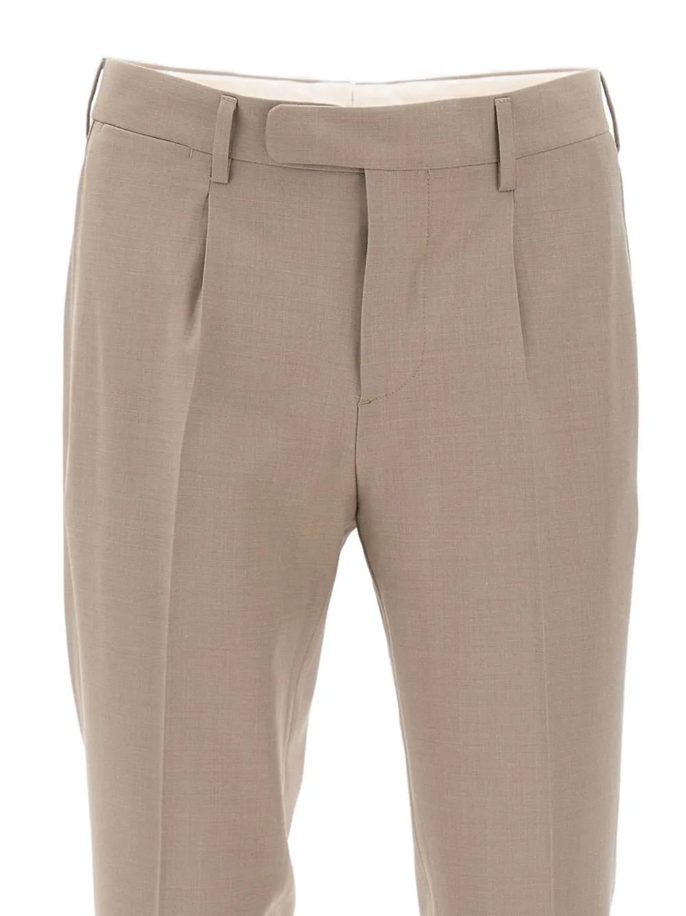 DEVORE Broek met geplooide details Beige