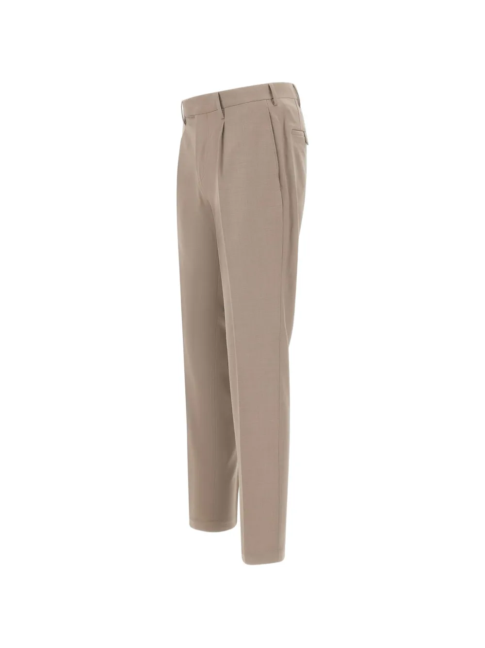  Devore Pantalones Con Detalle De Pliegues - Neutro 
