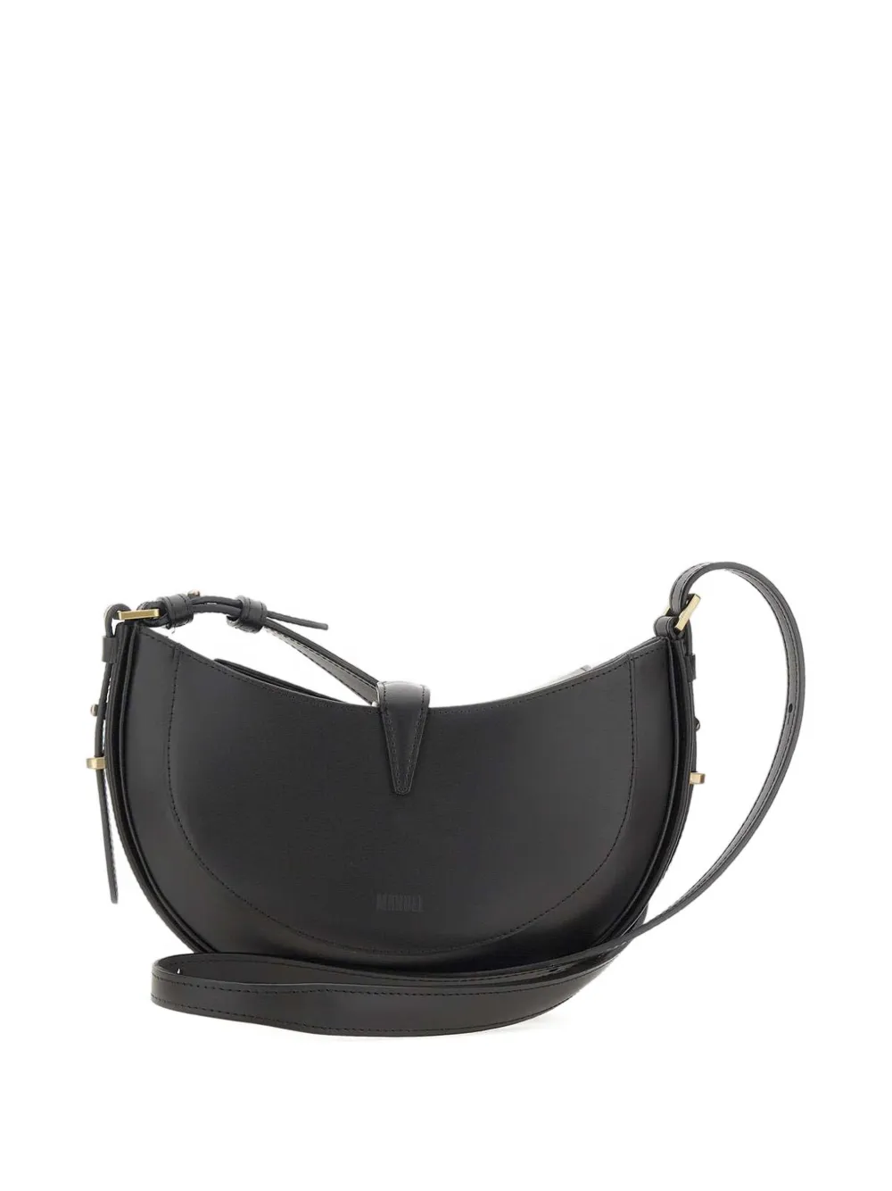 Mandelli Luna leather shoulder bag - Nero