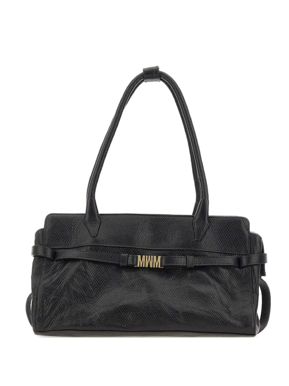 Mandelli logo-embellishment shoulder bag - Nero