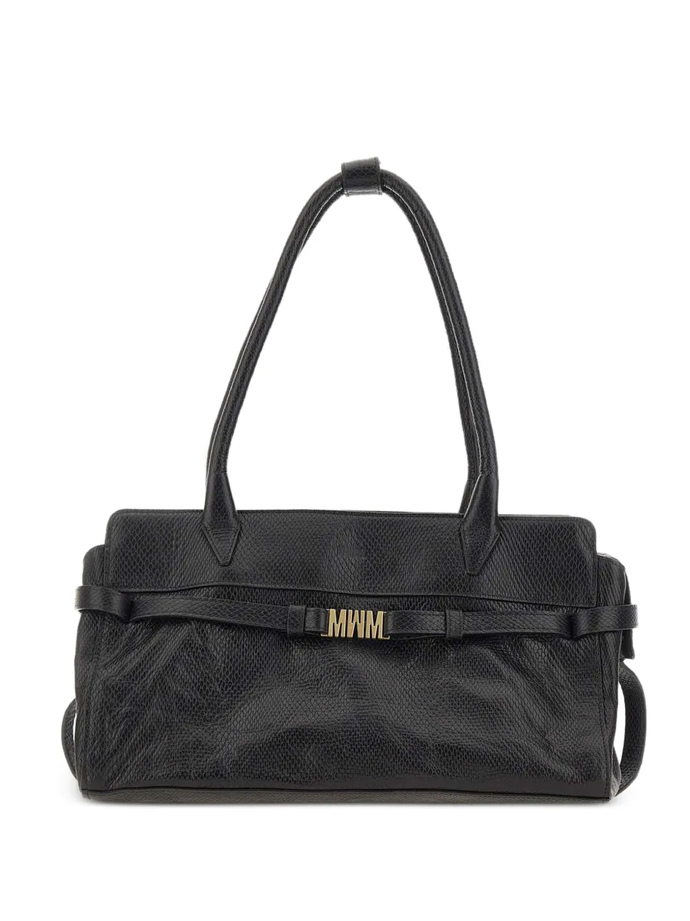 Mandelli logo-embellishment shoulder bag - Nero
