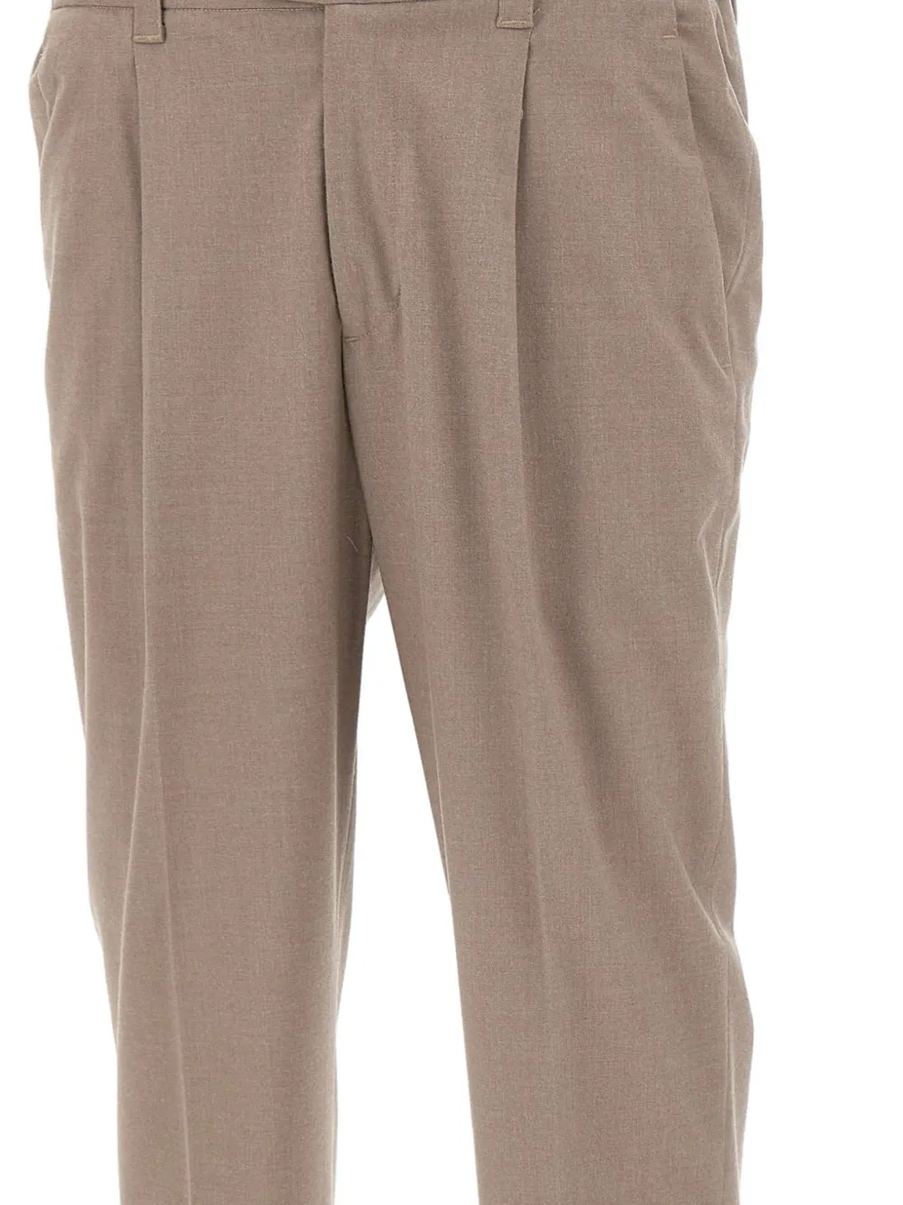 DEVORE Broek met geplooid detail Beige