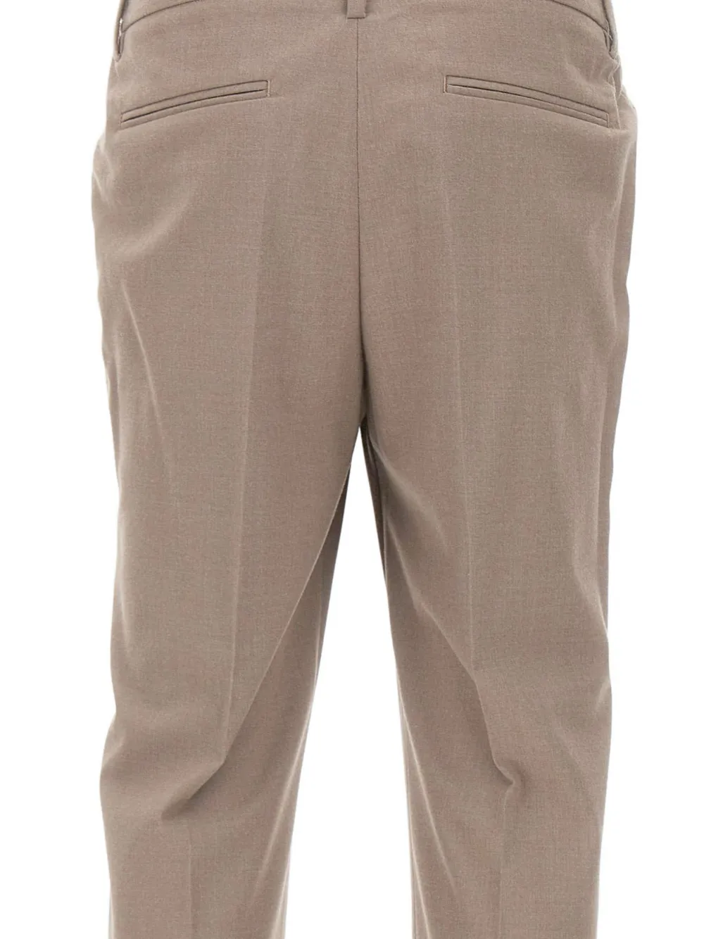 DEVORE Broek met geplooid detail Beige