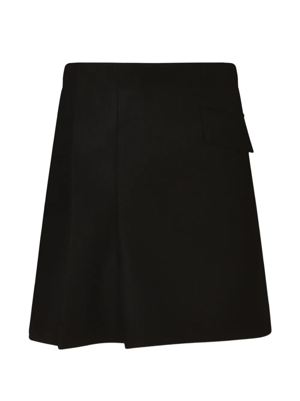 sacai panelled asymmetric skirt - Nero