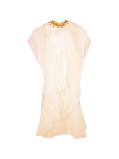 Baruni Vestido longo Almas com aplicações