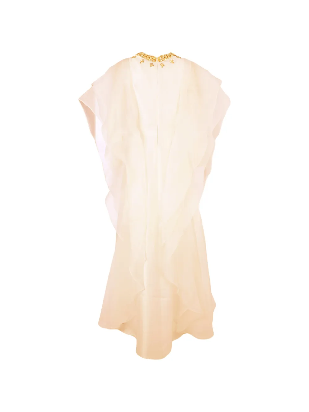  Baruni Almas Embellished Tie Maxi Dress - White 