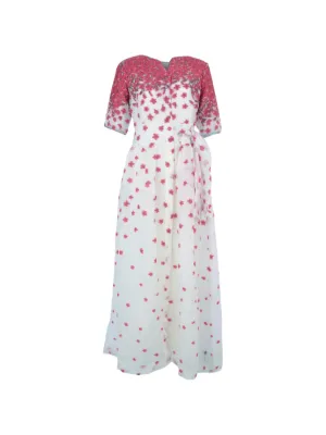 baruni lobelia organza shirt dress Baruni Lobelia Floral-print Maxi Dress