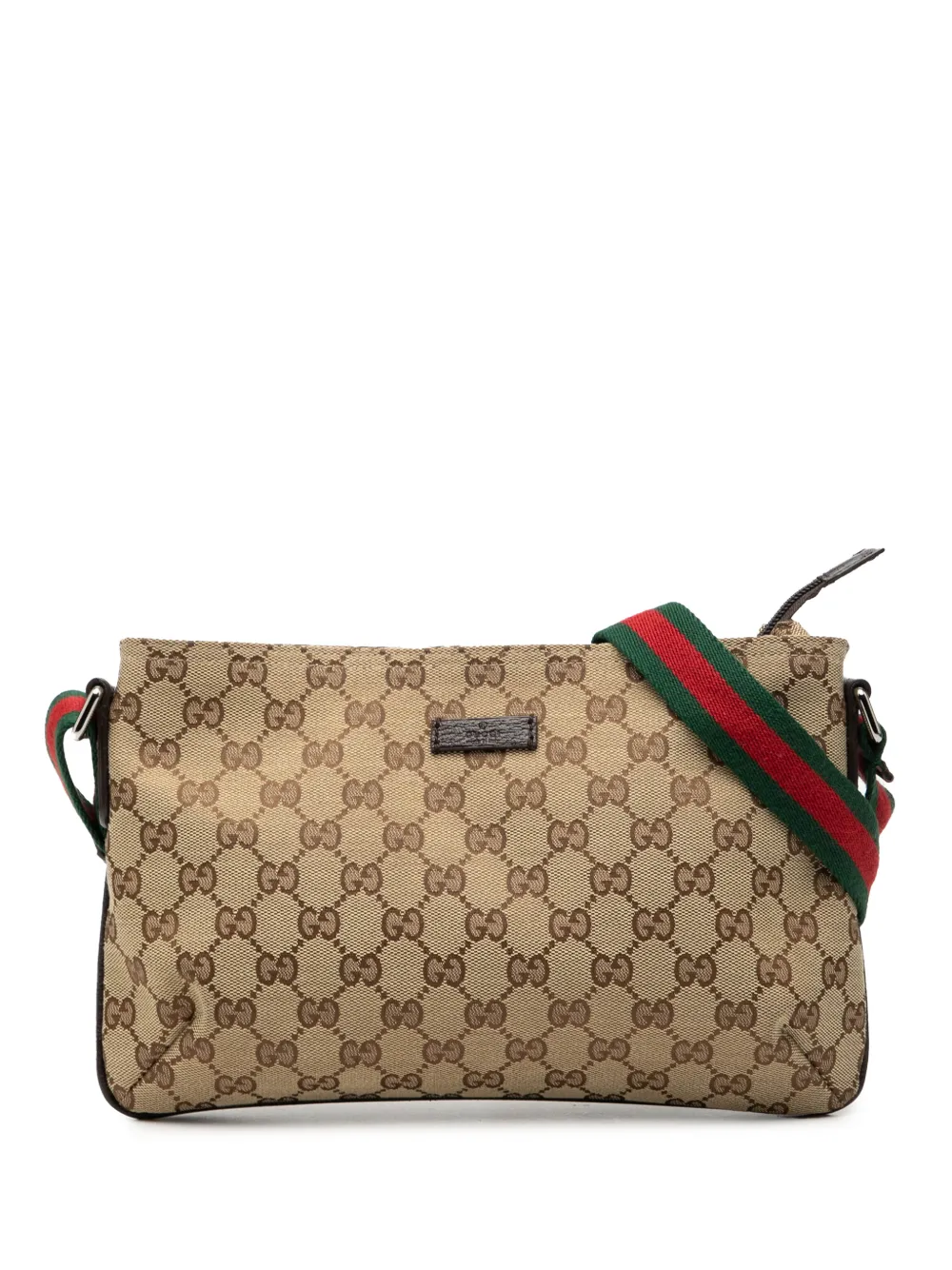 Gucci Pre-Owned 2000-2015 GG Canvas Web crossbody bag - Marrone