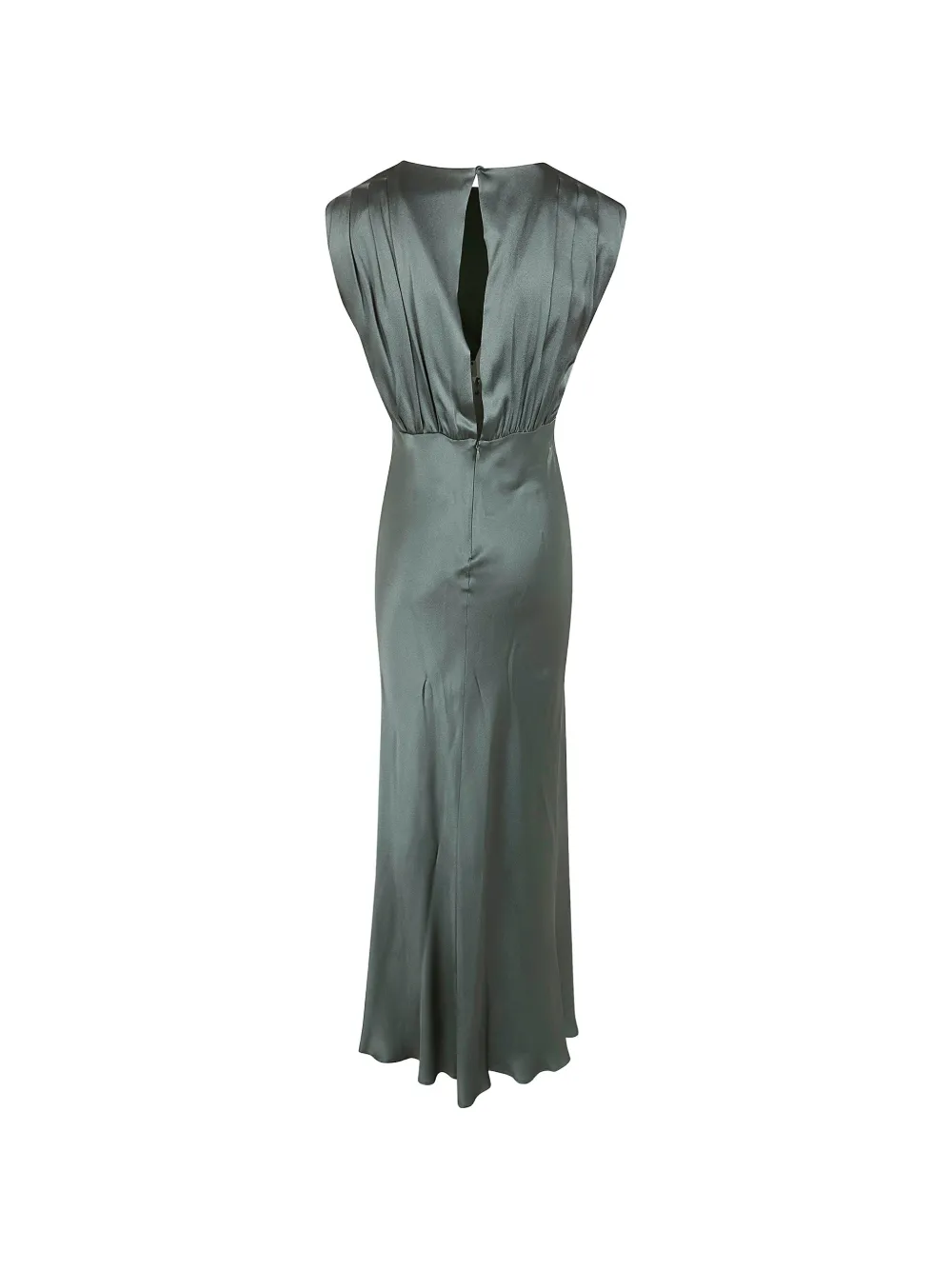 Gathered-Detail Maxi Dress