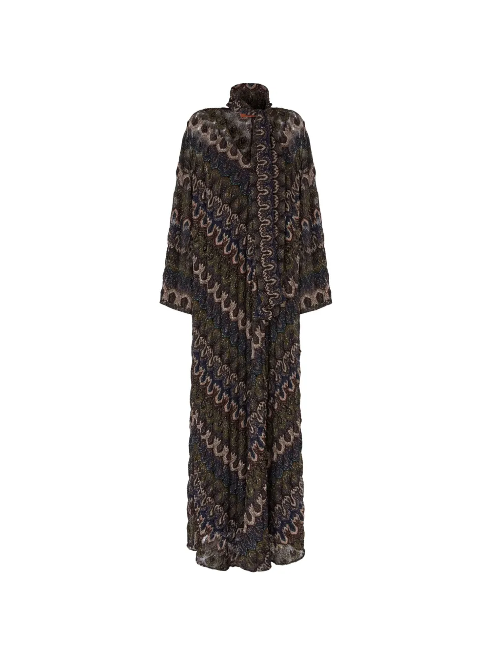 Missoni long sleeve dress - Marrone