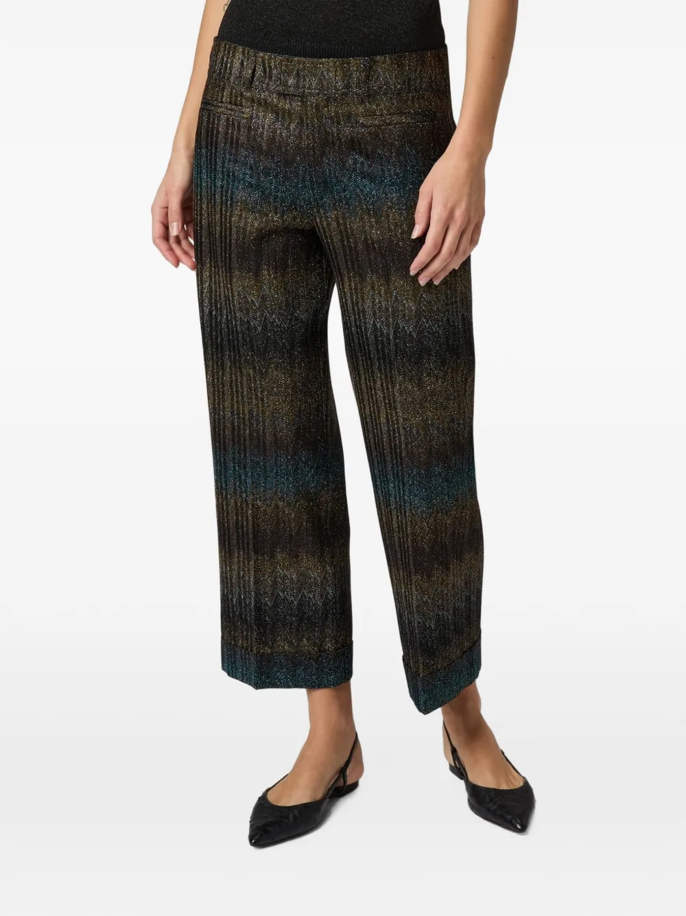 Missoni Flared broek Bruin