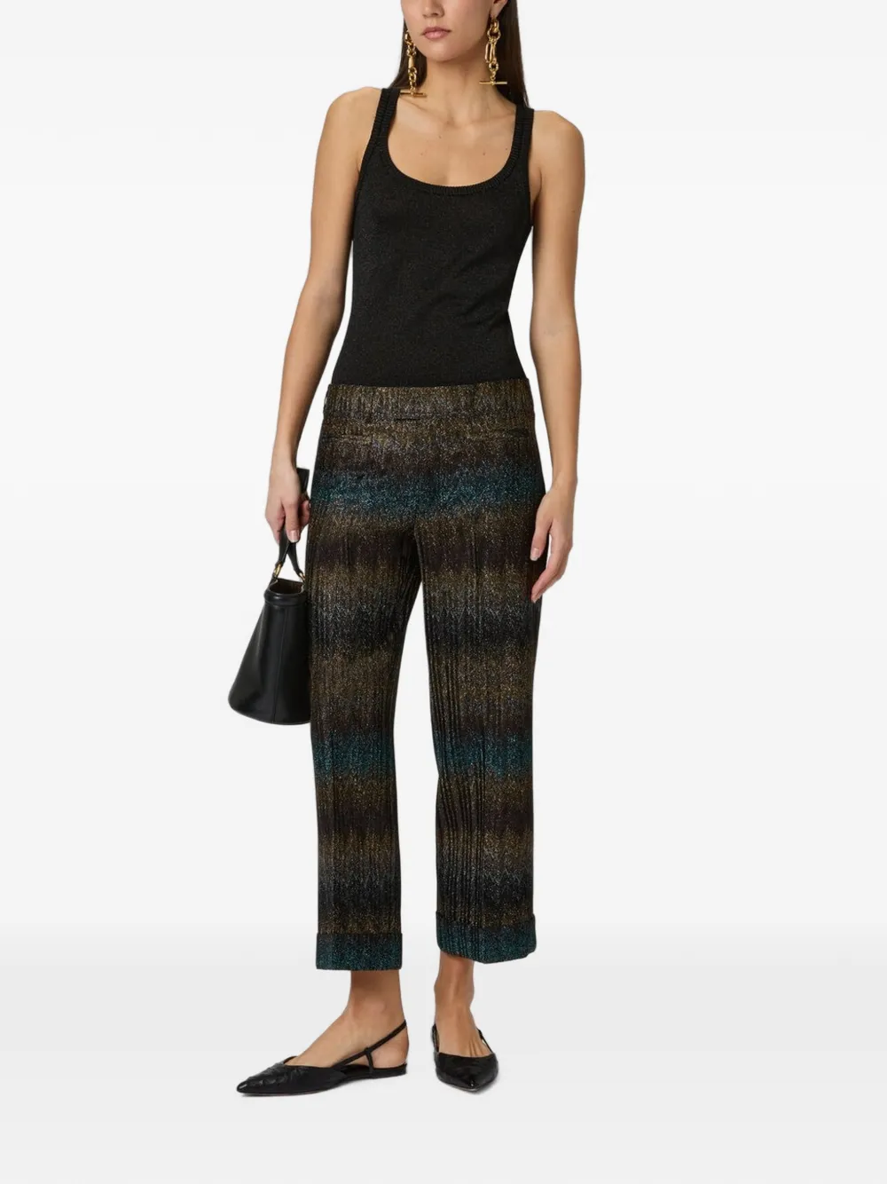 Missoni Flared broek Bruin