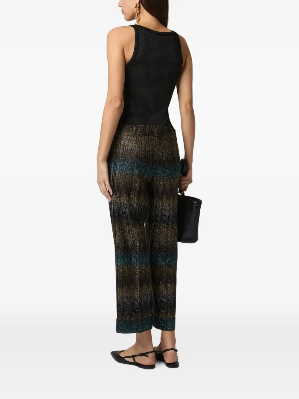 Missoni Flared broek Bruin