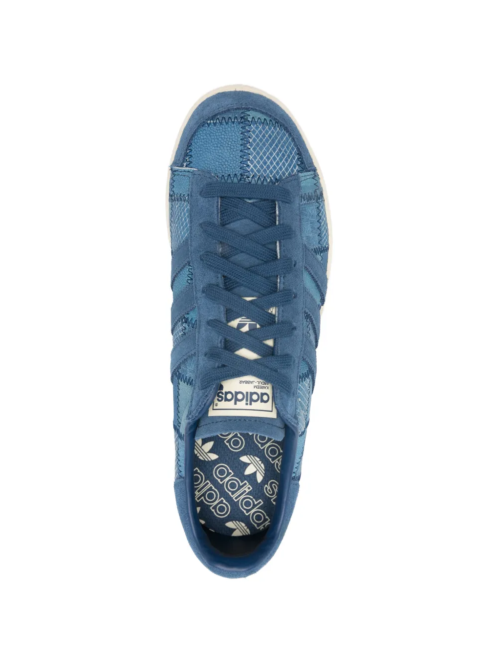 adidas Jabbar Lo patchwork-design sneakers Blauw