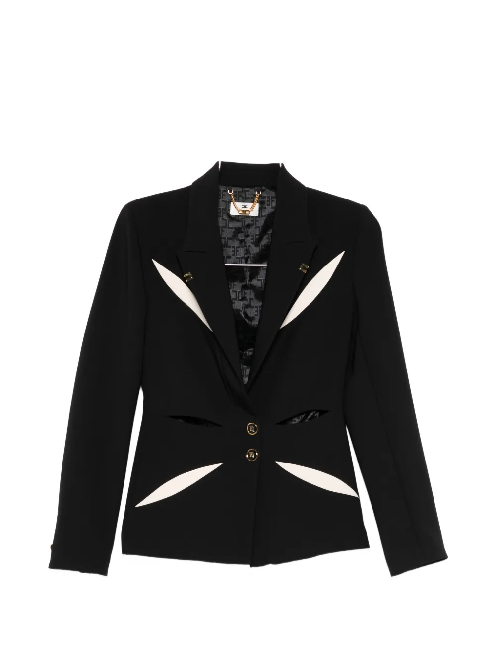 Elisabetta Franchi cut-out-detail blazer - Nero