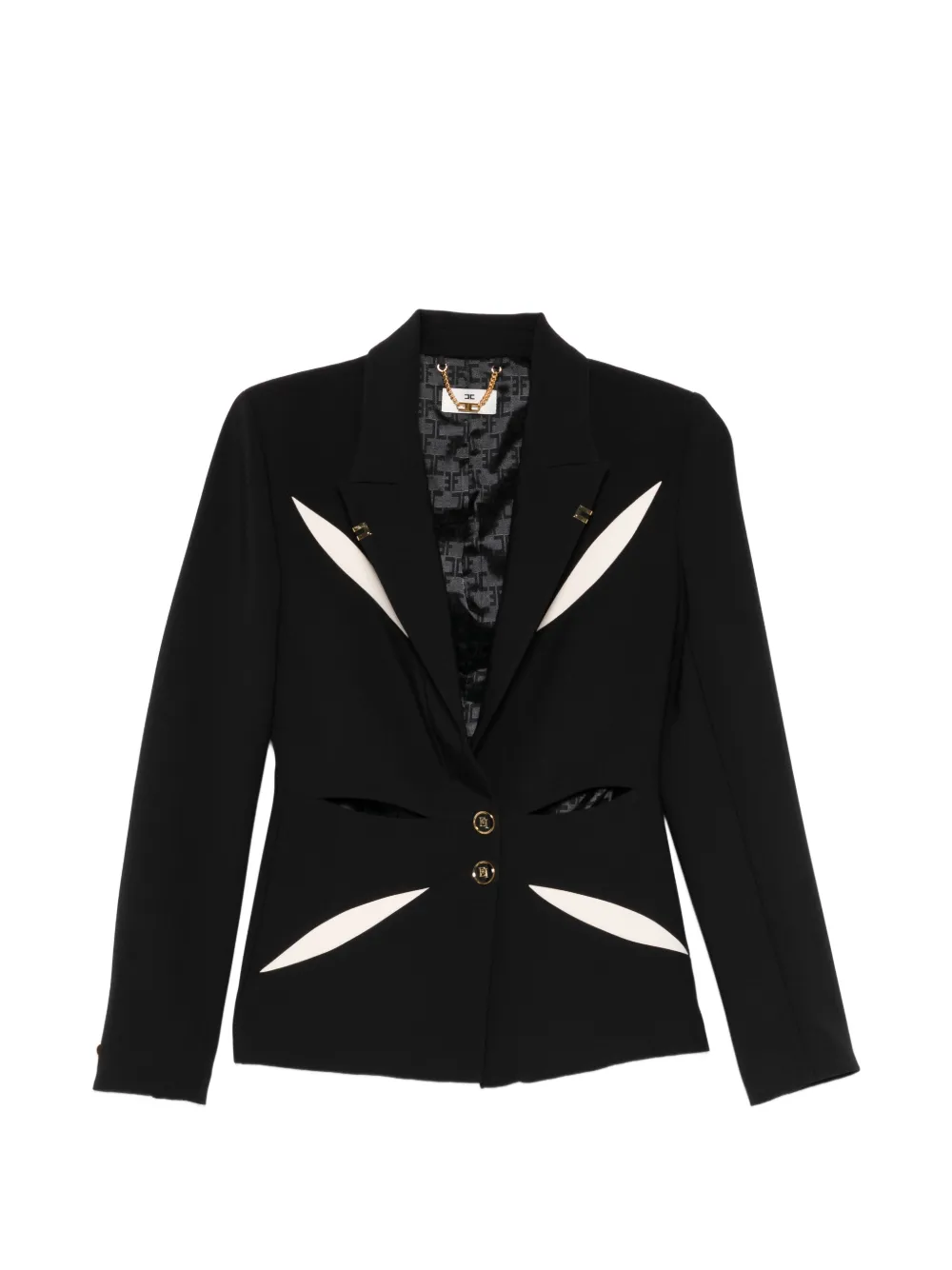 Elisabetta Franchi cut-out-detail blazer - Nero