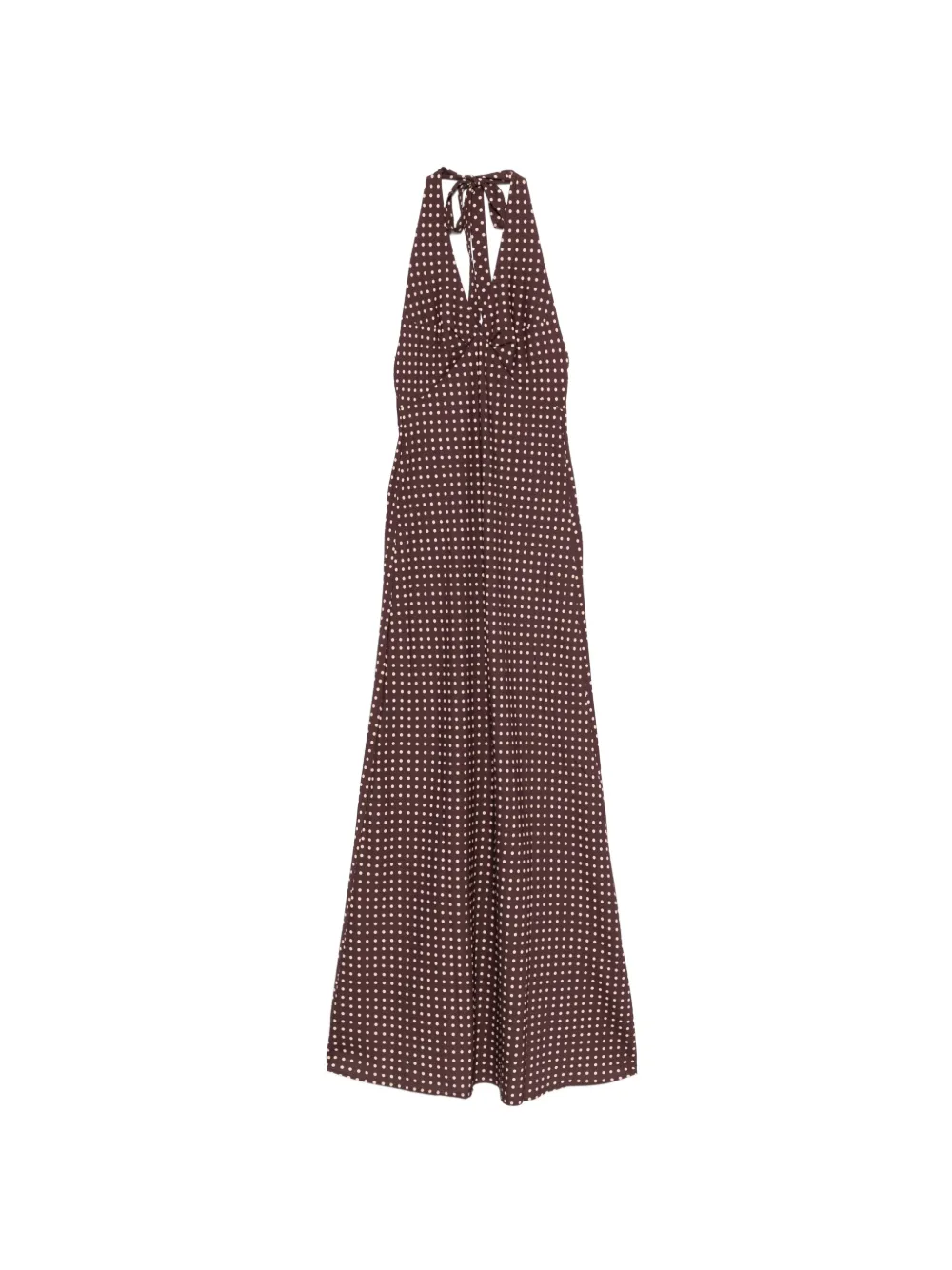 Faithfull the Brand Rosa polka-dot maxi dress - Marrone
