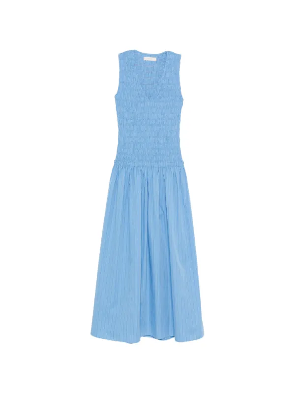 faithfull the brand blue midi dress Faithfull The Brand Margot Midi Dress
