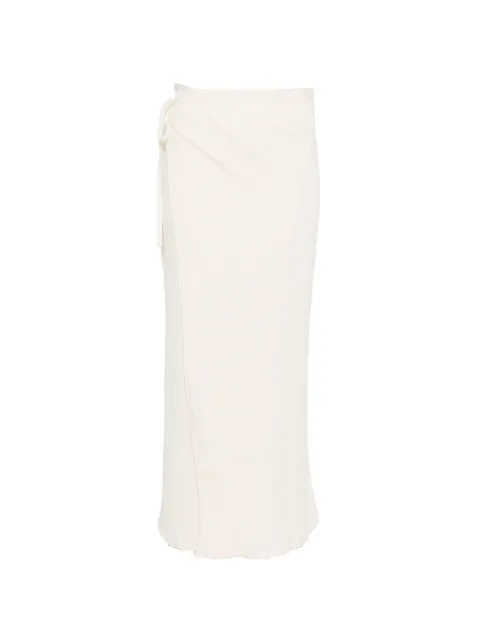 Baserange Brig ribbed maxi skirt