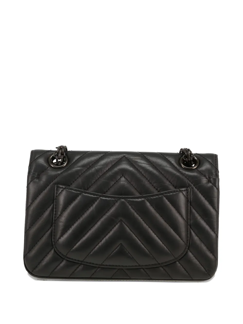 CHANEL Pre-Owned 2.55 gewatteerde schoudertas Zwart