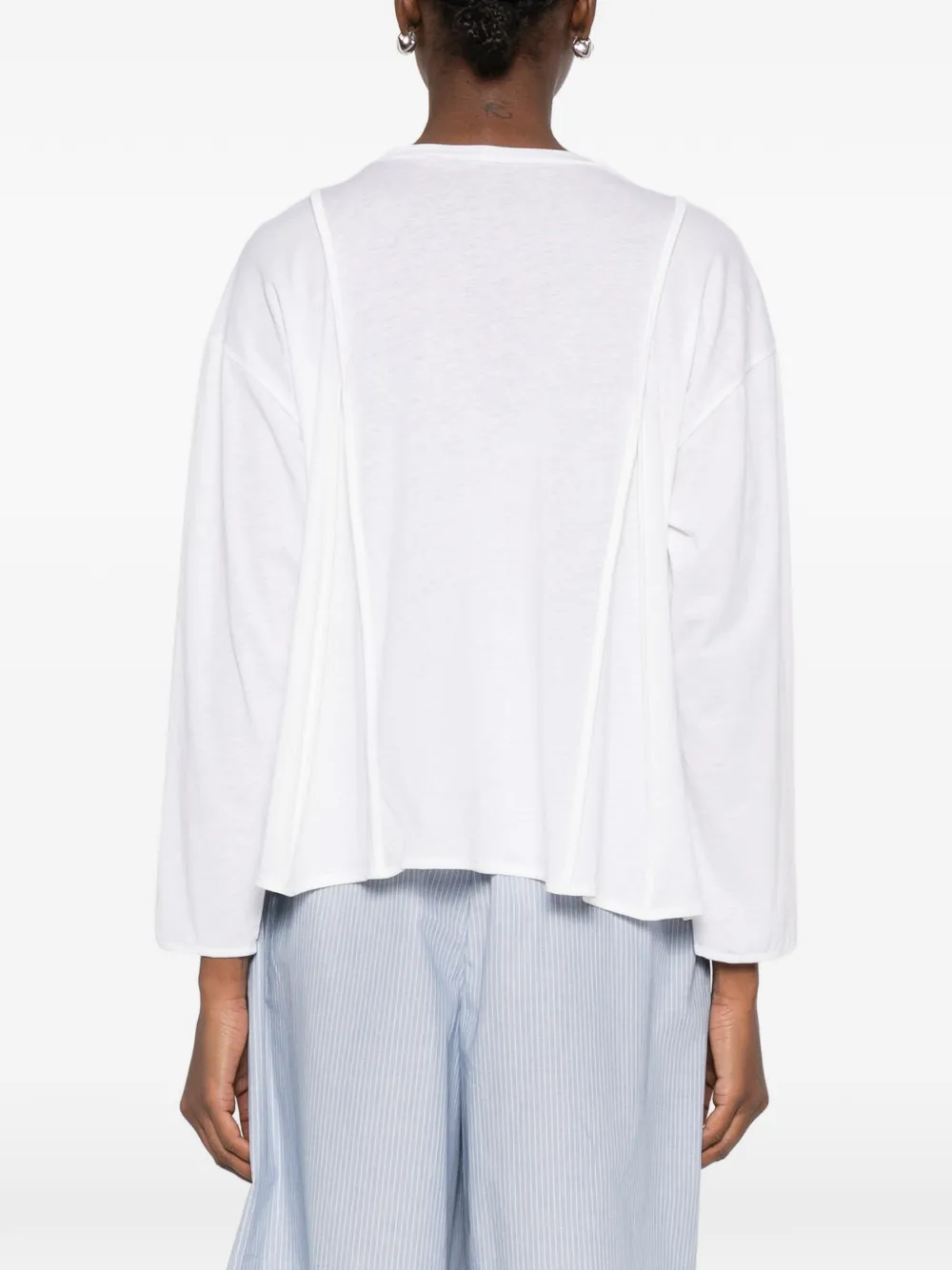Baserange T-shirt met ronde hals Wit