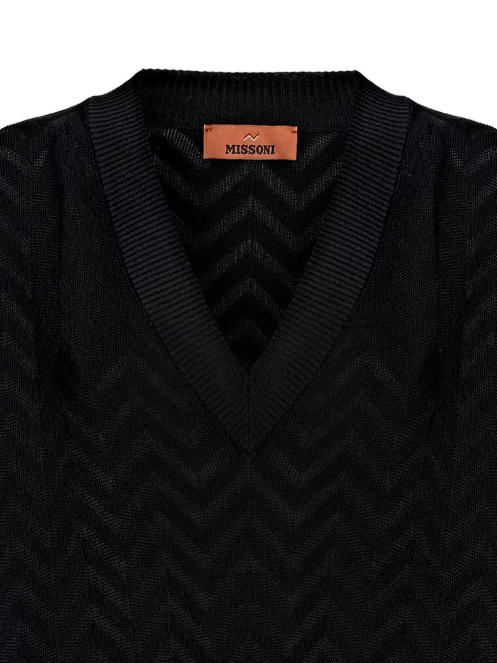  Missoni Pull à Col V - Noir 