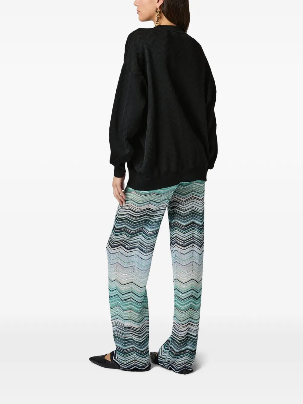 Missoni Trui met V-hals Zwart