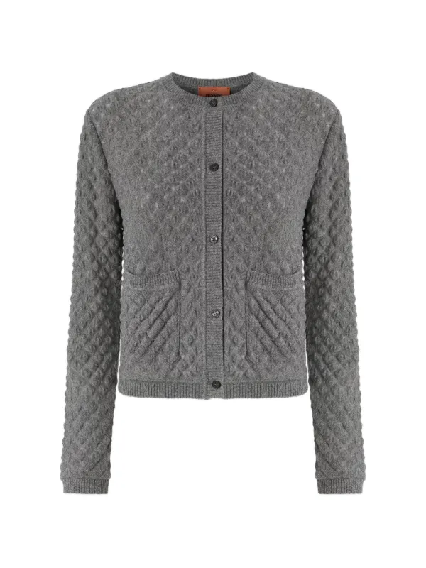 【美品】Missoni カーディガン 51 イタリア製 カシミア Missoni カシミア カーディガン | グレー | FARFETCH JP