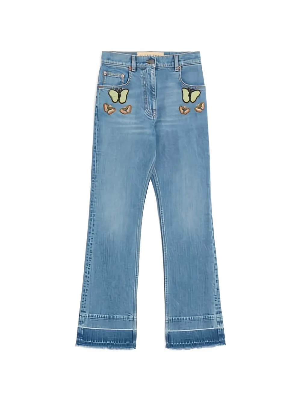 Valentino Garavani embroidered jeans - Blau