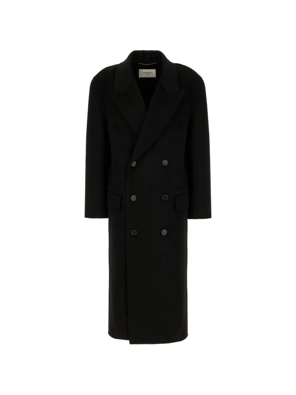 Saint Laurent double-breasted coat - Schwarz