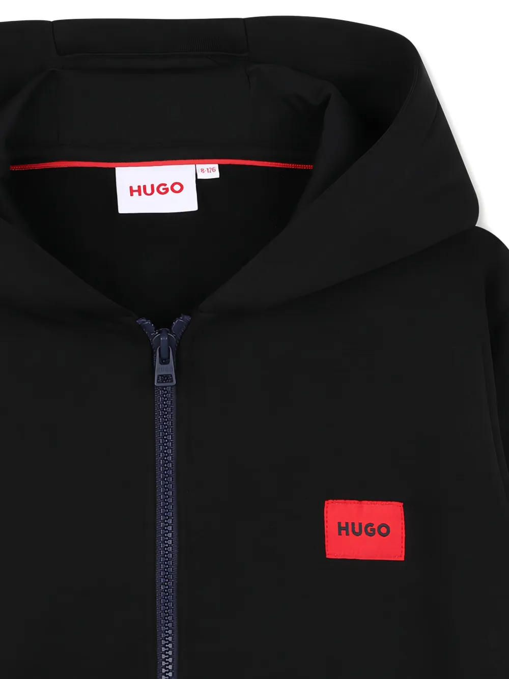  Hugo Kids Zip Hoodie - Black 